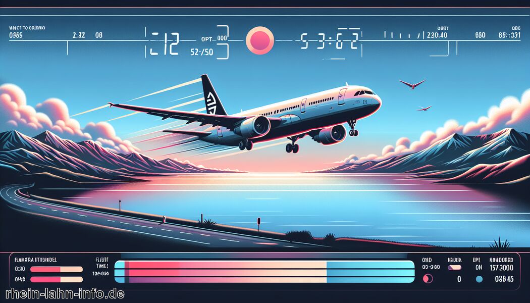 Fluggesellschaft und Route beeinflussen Flugzeit   - Wie lange fliegt man nach Neuseeland?