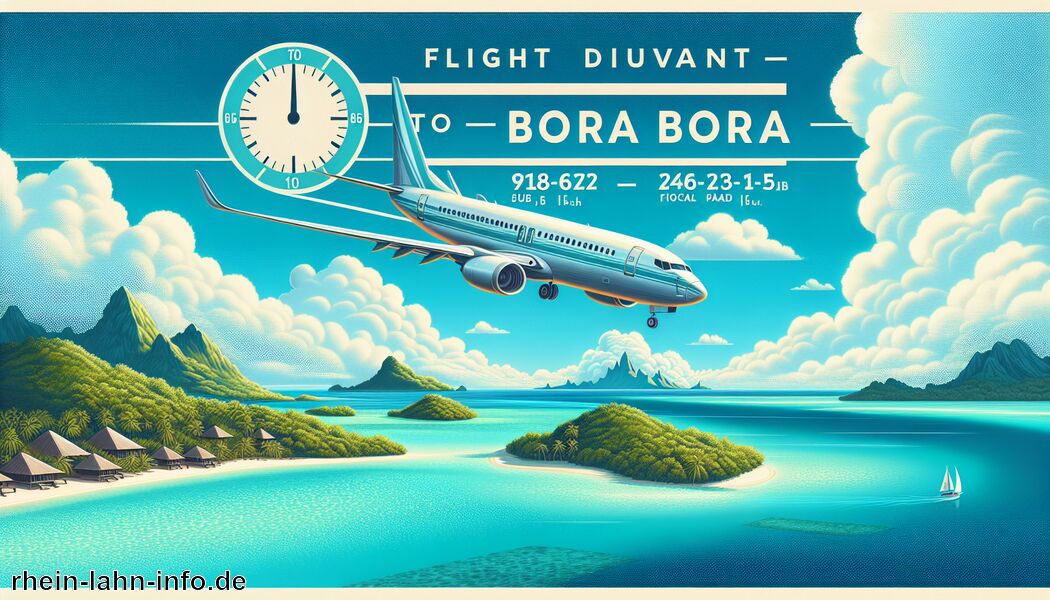 Gesamtflugzeit meistens zwischen 20-30 Stunden - Wie lange fliegt man nach Bora Bora?