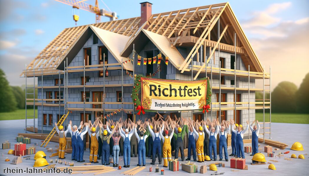 Wünsche für eine glückliche Zukunft äußern   - Sprüche zum Richtfest » Freude über den Neubau teilen  