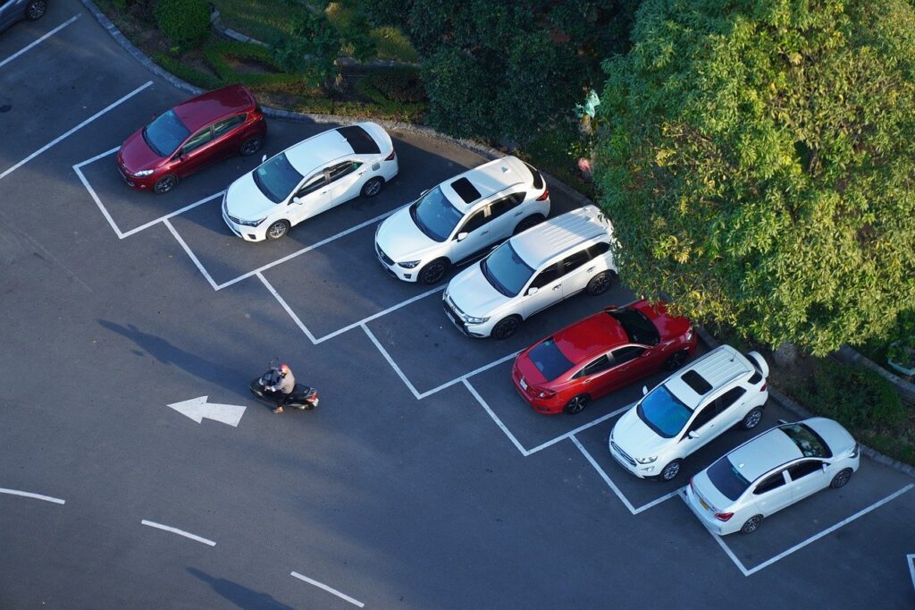 car, parking, street