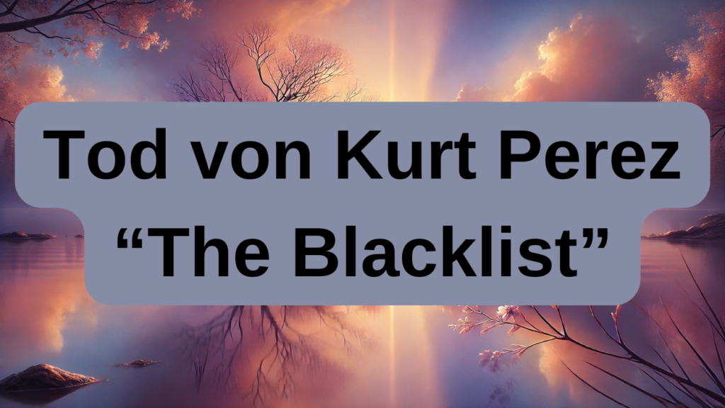 Tod von Kurt Perez The Blacklist