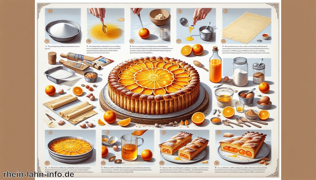 Zuckersirup für Vergoldung herstellen   - Portokalopita - leckerer Orangenkuchen mit Filo Teig