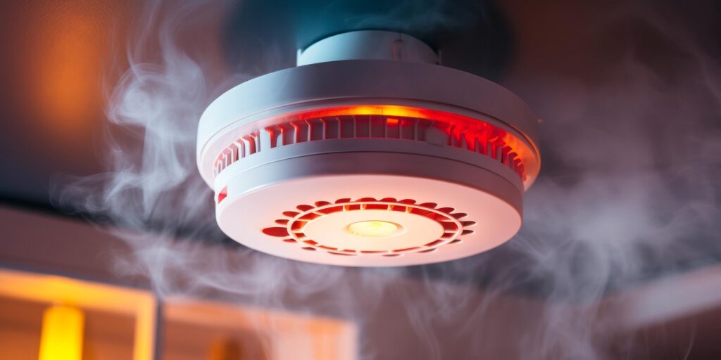 smoke, smoke detector, fire, fire alarm, fire alarm system